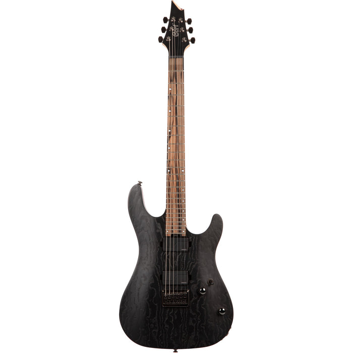 Cort KX500 Etched Black with Fishman Fluence Modern Pickups and Sand-Blasted Burl Ash Top