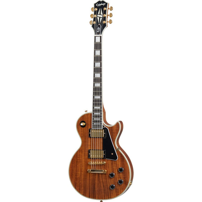 Epiphone Les Paul Custom Koa Natural Electric Guitar