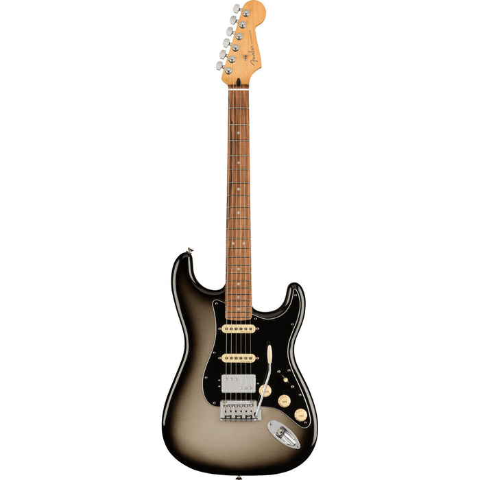Fender Player Plus Stratocaster HSS PF Silverburst Electric Guitar with Deluxe Gig Bag