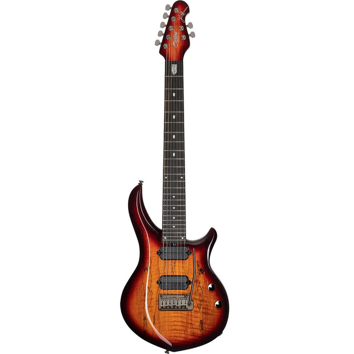 Sterling by Music Man MAJ270XSM John Petrucci Signature Majesty Blood Orange Burst 7-String Electric Guitar with Deluxe Gig Bag