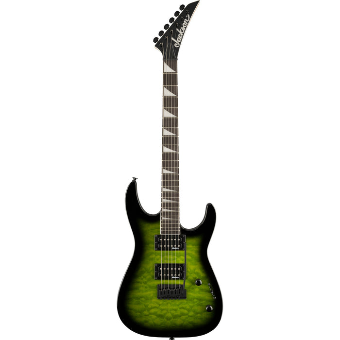 Jackson JS Series Dinky JS20 DKQ 2PT Transparent Green Burst Electric Guitar
