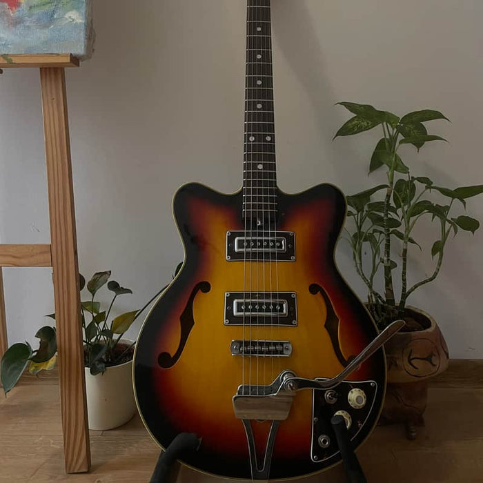 Teisco/Silvertone 60s Teisco/Silvertone Semi hollow SS Sunburst