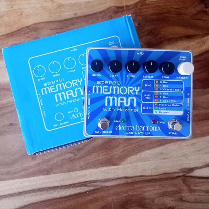 Electro-Harmonix Stereo Memory Man With Hazarai...