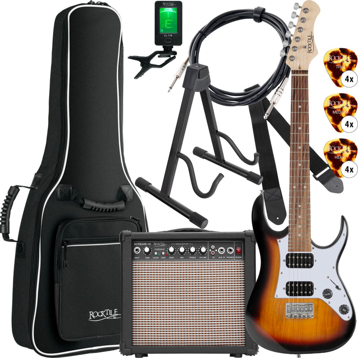 Rocktile Youngster YS-1SB 3/4 E-Gitarren Starter Set Sunburst