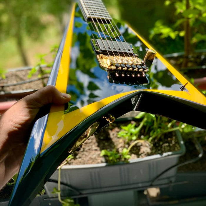 ESP E-ALEXI ARROWHEAD Black with Yellow Stripe