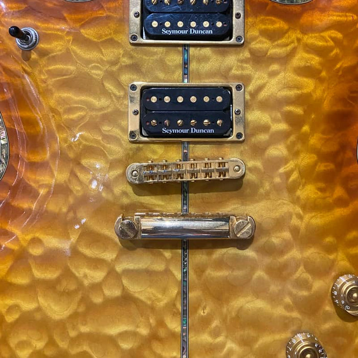 Minarik 70-80s Minarik Medusa Super Custom - Amber Sunburst Quilted Ma...