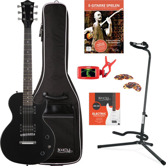 Rocktile L-100 BL Chitarra Elettrica Black Set Per Principianti