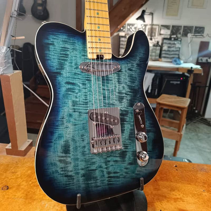 The Utopia Custom Shop Tele Custom blue burst