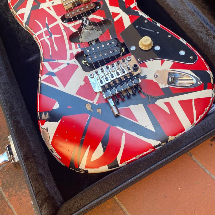 EVH Striped Series Frankie Red / White / Black ...