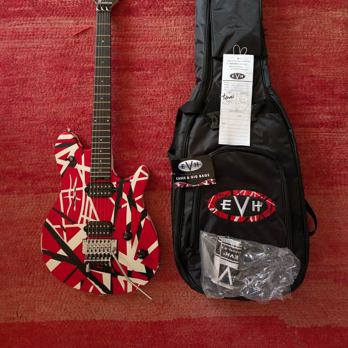 EVH Wolfgang Special Striped Series Striped Red Black White