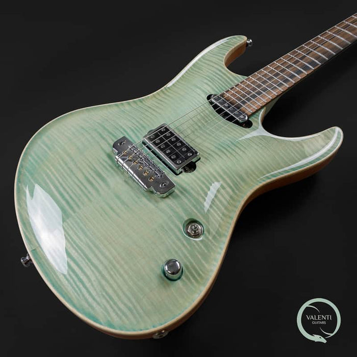 Valenti Guitars Nebula Carved Ice Blue