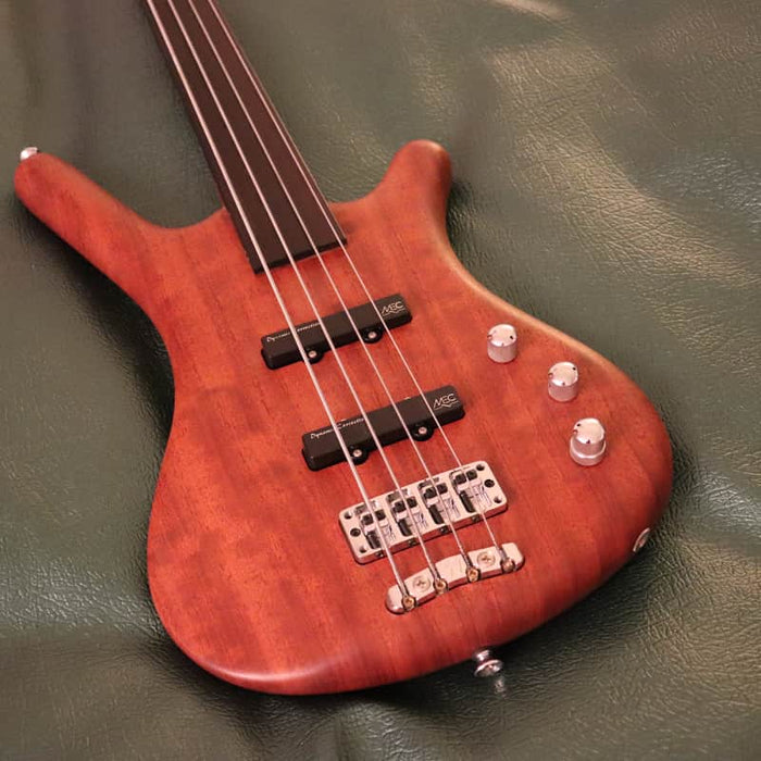 Warwick Corvette standard Fretless Bubinga Natural