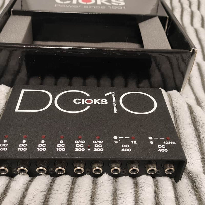 CIOKS DC10 100-400mA 10-Outlet 9-15v Power Supply Black