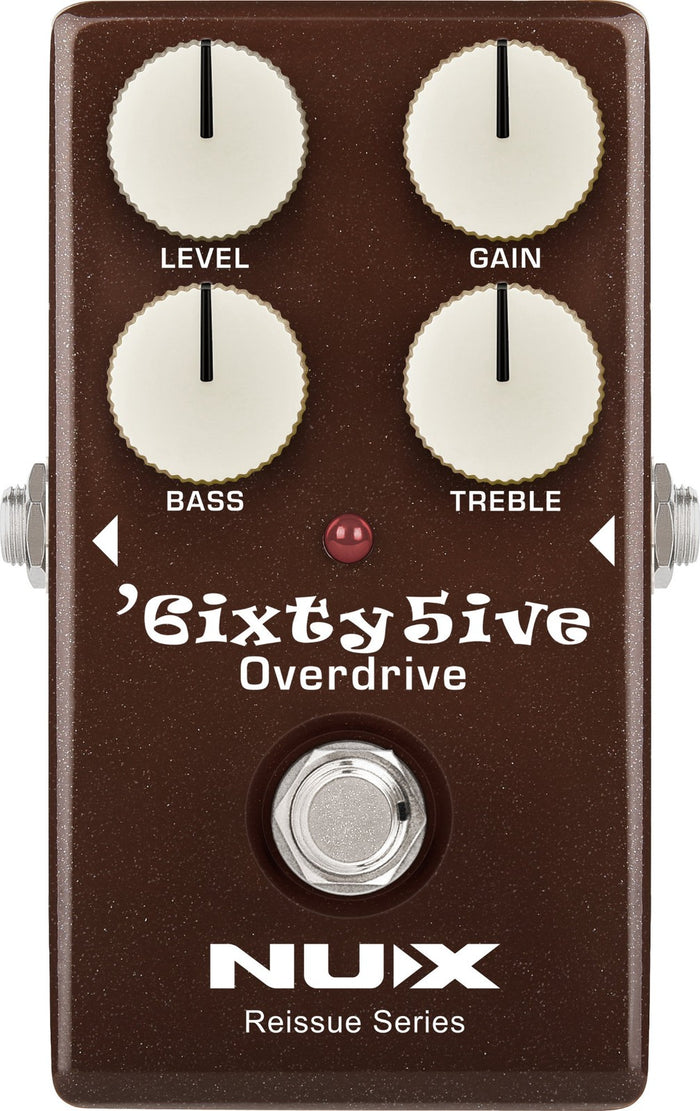 NUX 6ixty5ive Overdrive Effektpedal Pedal Verzerrer Guitar Gain