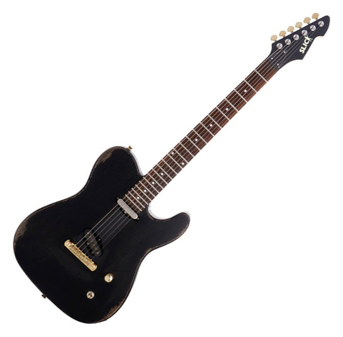 Vintage Slick SL50 BK Black Guitar Vintage Sound Singlecoil TL-Git