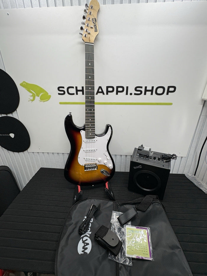 RockJam Full Size Kit mit 10-Watt Gitarren