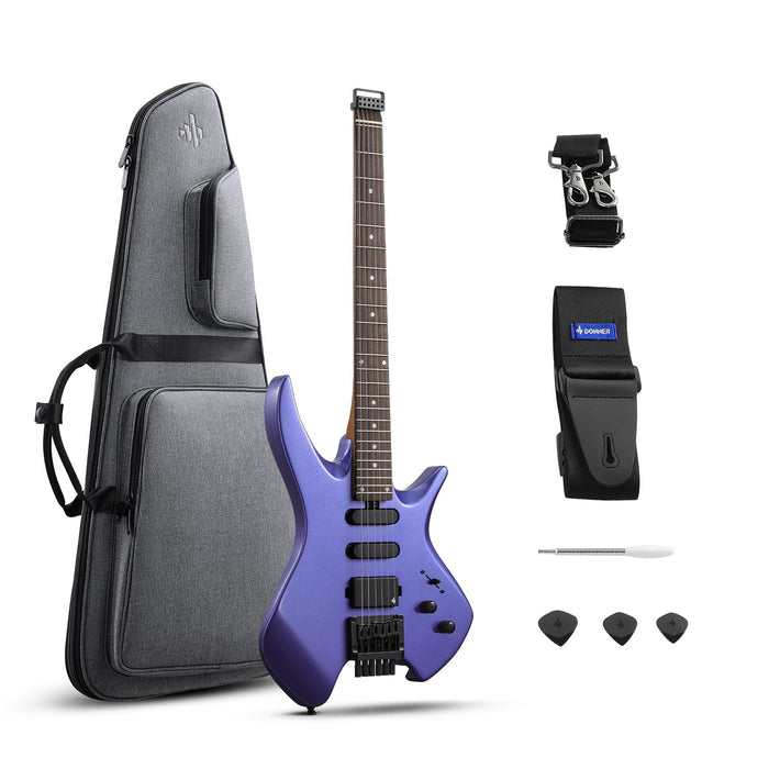 Donner Kopflose Donner HLX-500 HSS Purple Craze mit Bag