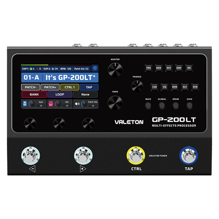 Valeton GP-200LT Gitarre Amp Modellierung IR Gehäuse Multieffektn DE