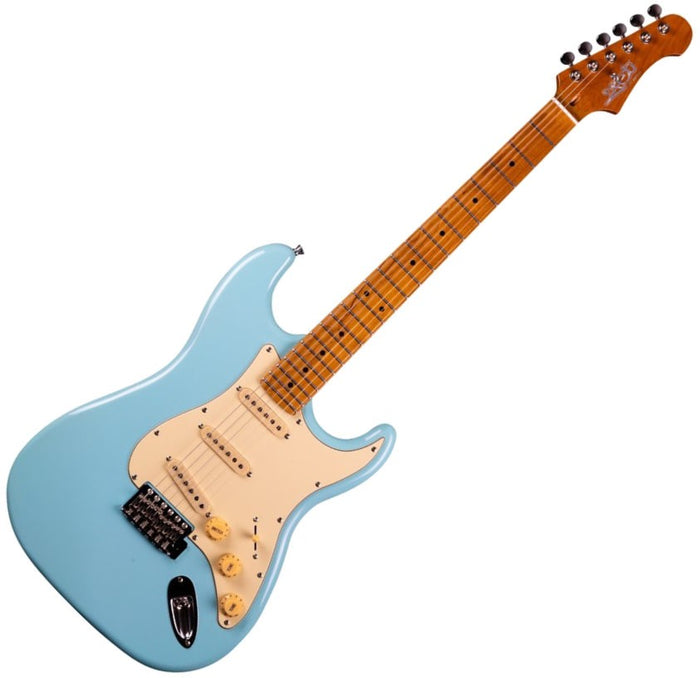 Jet Guitars JS300 Blue ST-Style Linde Ahorn Roasted Maple