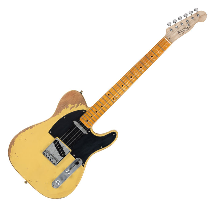 Rocktile Vinstage TL-HMBB Vintage Blonde Relic Guitar Aged Body