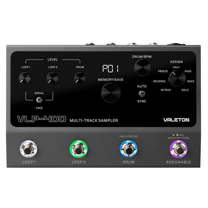 Valeton Gitarre Station Looper Pedal 100-Stereo Drum Machine Multi DE SHI