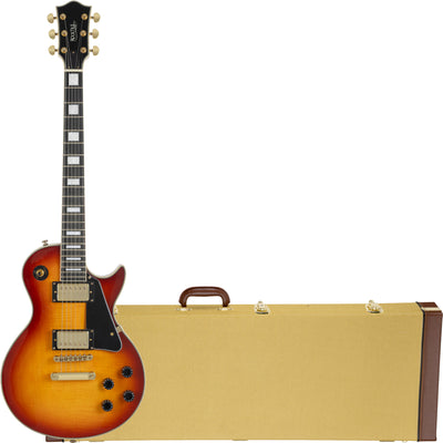 Rocktile Pro L-200OHB Chitarra Elettrica Orange Honey Burst Set con Custodia Rigida