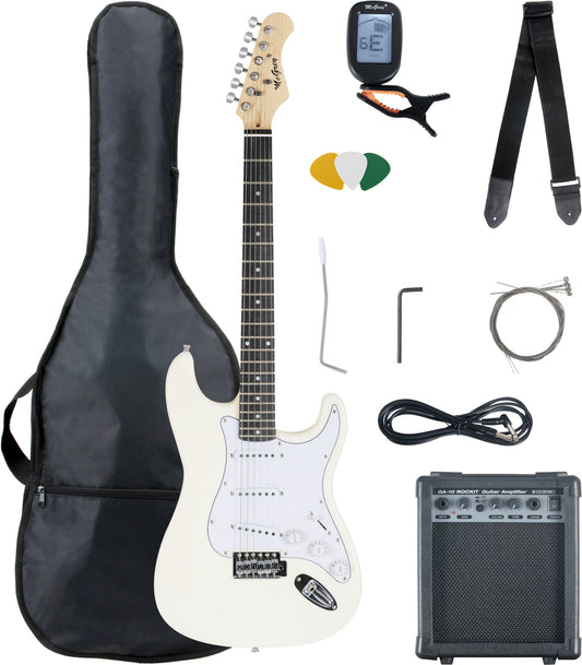 McGrey McGrey Rockit Chitarra Elettrica ST Set Completo White - Kirstein