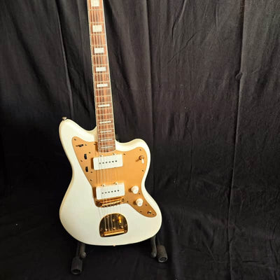 Squier Squier jazzmaster 40th anniversary white and gold B-Stock - Offerta BSTOCK