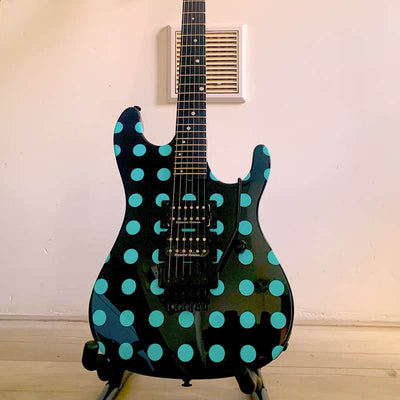 Kramer 2010s Kramer NightSwan Black with Blue Polka Dot