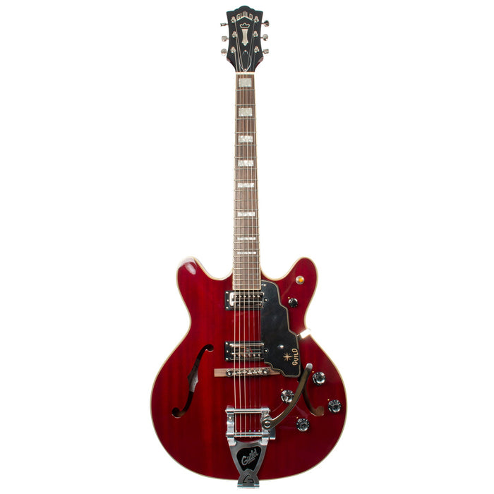 Guild Starfire V Transparent Cherry Red Semi-Hollow Body