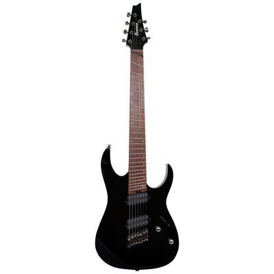 Ibanez RGMS7 Black multi scale 7-string electric guitar