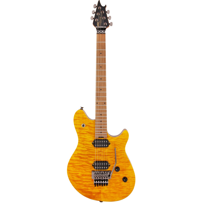 EVH Wolfgang Standard QM Baked Maple Trans Amber Electric Guitar