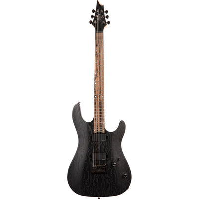 Cort KX500 Etched Black with Fishman Fluence Modern Pickups and Sand-Blasted Burl Ash Top