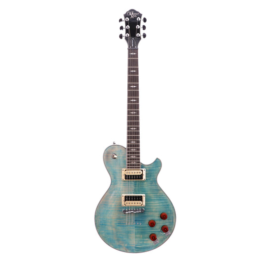 Michael Kelly Michael Kelly Patriot Decree Coral Blue Electric Guitar with Great Eight Mod B-Ware - Bax Shop