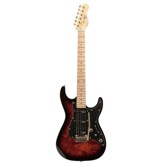 Michael Kelly Michael Kelly Custom Collection CC60 Burl Burst Electric Guitar with Epic Eleven Mod B-Ware - Bax Shop