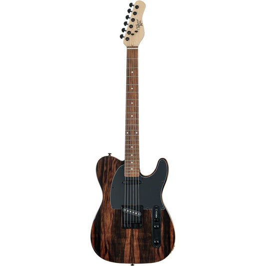 Michael Kelly Michael Kelly Custom Collection 50 Striped Ebony Electric Guitar with Quad Mod B-Ware - Bax Shop