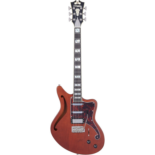 D'Angelico D'Angelico Deluxe Bedford SH Matte Walnut Semi-Acoustic Guitar with Case B-Ware - Bax Shop