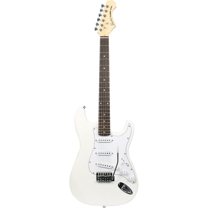 Fazley FST118WH E-Gitarre, weiß