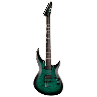ESP LTD Deluxe H3-1000 FM Black Turquoise Sunburst