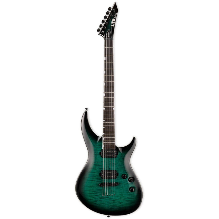ESP LTD Deluxe H3-1000 FM Black Turquoise Sunburst