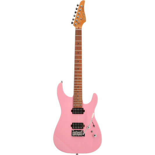 Fazley Fazley Sunset Series Sand Shark Shell Pink Electric Guitar with Gig Bag B-Ware - Bax Shop