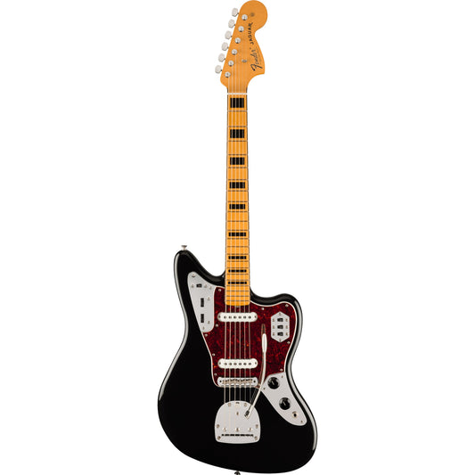 Fender Fender Vintera II 70s Jaguar MN Black Electric Guitar with Deluxe Gig Bag B-Ware - Bax Shop