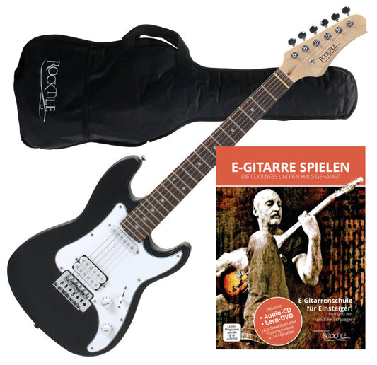 Rocktile Rocktile Sphere Junior Chitarra Elettrica 3/4 Nera + Scuola di Chitarra - Kirstein
