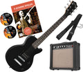 Rocktile L-50B Junior 3/4 Mensur Set Chitarra Elettrica con Amplificatore, Cinghia, Cavo e Scuola incl. CD/DVD