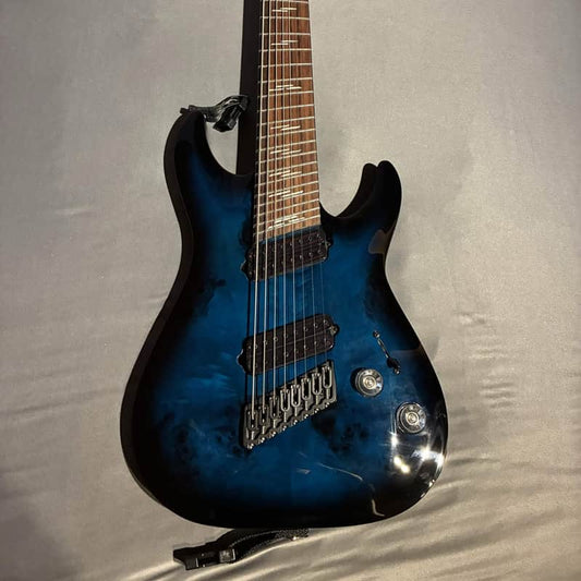 Schecter Schecter Omen Elite-8 MS Blue Blau - Reverb