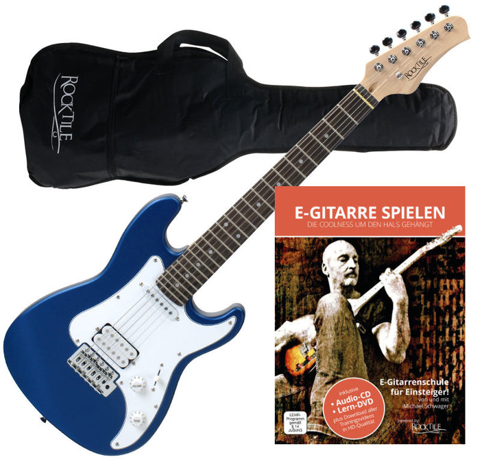 Rocktile Sphere Junior Chitarra Elettrica 3/4 Blu + Scuola di Chitarra