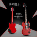 Rocktile Pro S-Red Chitarra Elettrica Heritage Cherry Set AK30A