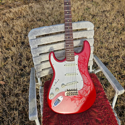 Warmoth Custom made stratocaster Sparkle Red metallic