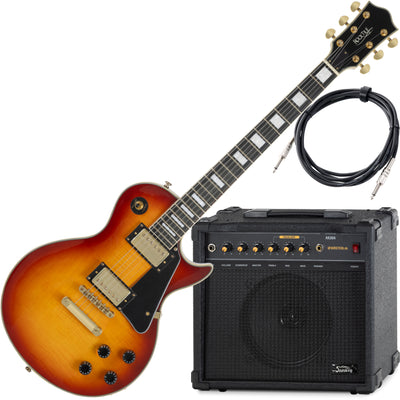 Rocktile Rocktile Pro L-200OHB Chitarra Elettrica Orange Honey Burst Set AK30A B-Stock - Offerta BSTOCK
