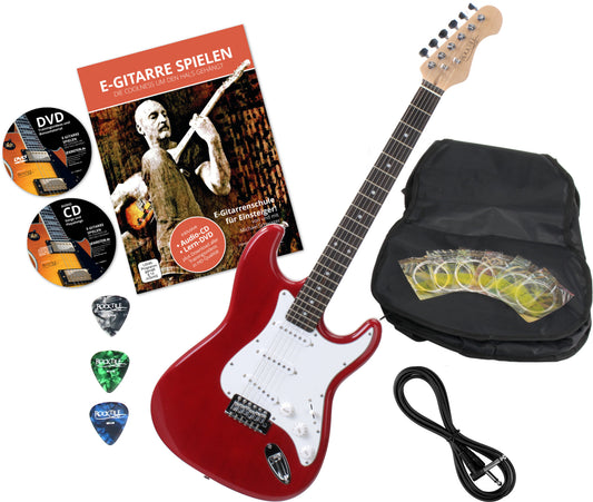 Rocktile Rocktile Sphere Classic Chitarra Elettrica Rossa + Set Accessori - Kirstein